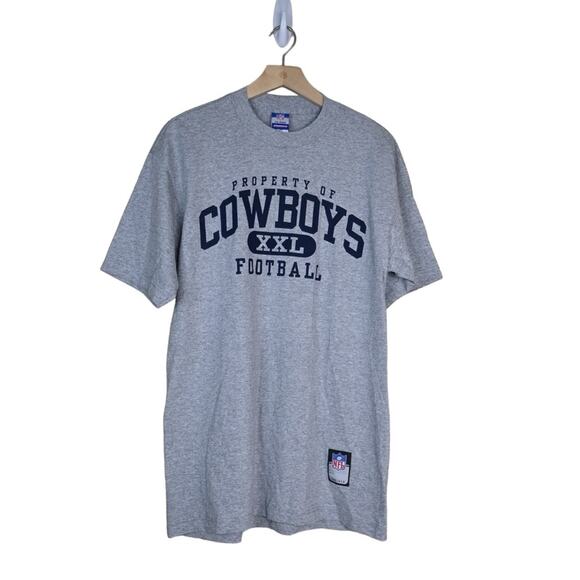 Reebok NFL Team Apparel Mens M Dallas Cowboys Onfield Gray T-shirt NEW - Picture 1 of 9